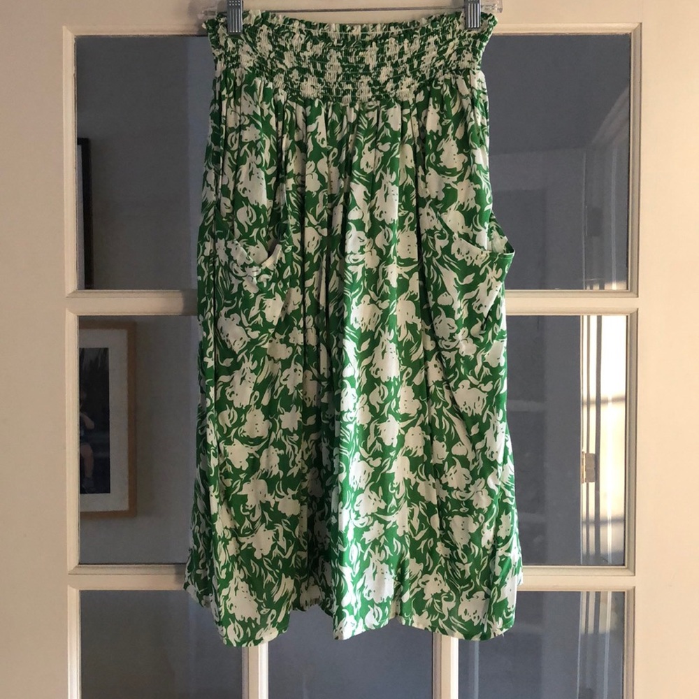 Anthropologie midi floral skirt
